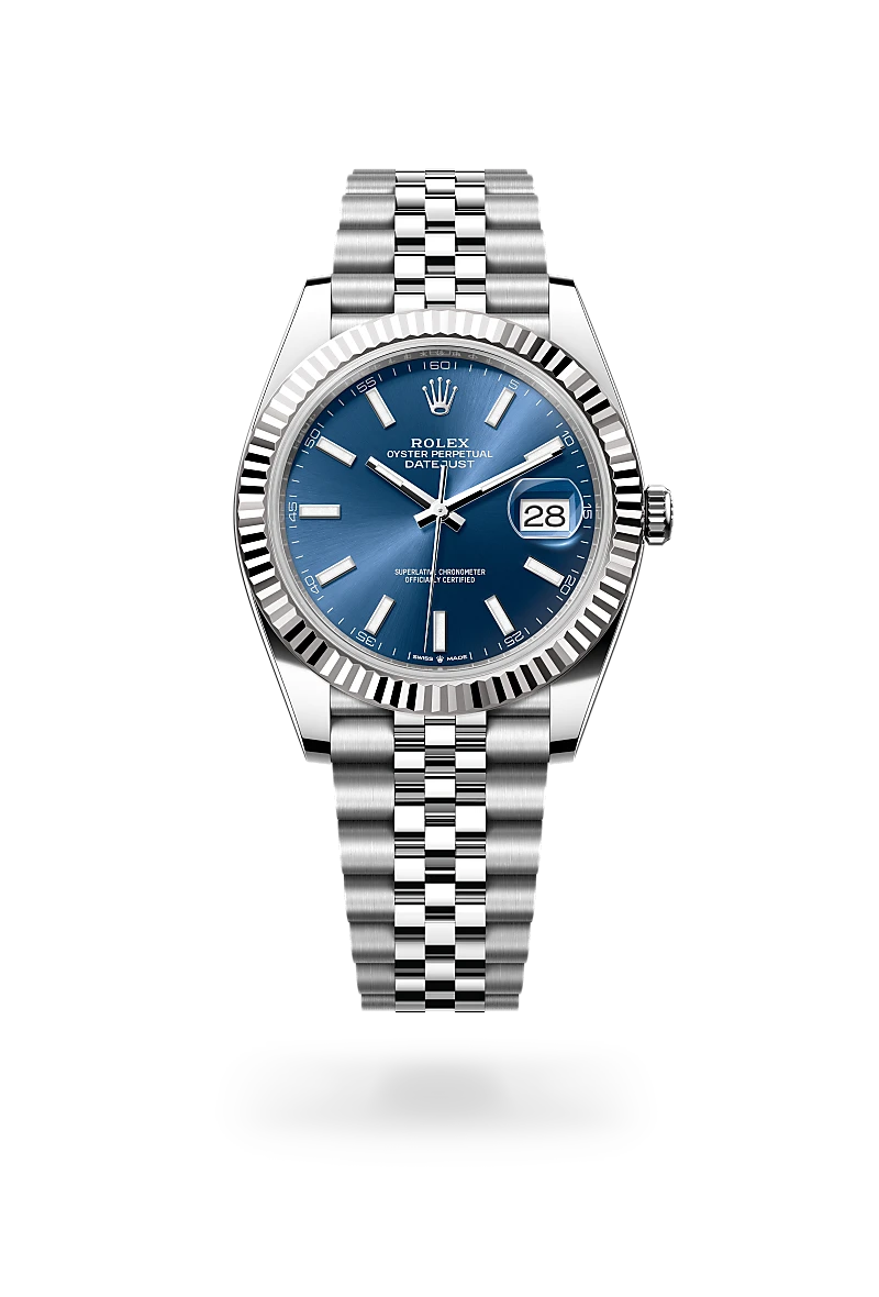 Rolex Datejust 41腕錶白色黃金鋼（蠔式鋼與白色黃金的組合）款，M126334-0002 - 馮良記表行