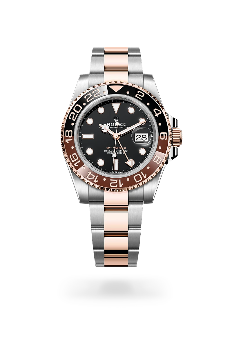 Rolex GMT-Master II腕錶永恒玫瑰金鋼（蠔式鋼與永恒玫瑰金的組合）款，M126711CHNR-0002 - 馮良記表行