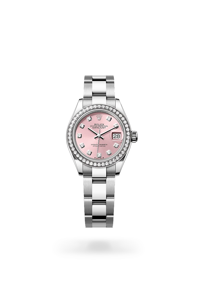 Rolex Lady-Datejust腕錶白色黃金鋼（蠔式鋼與白色黃金的組合）款，M279384RBR-0004 - 馮良記表行